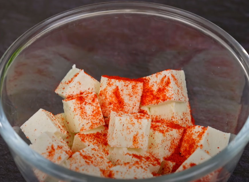 paneer in a bowl