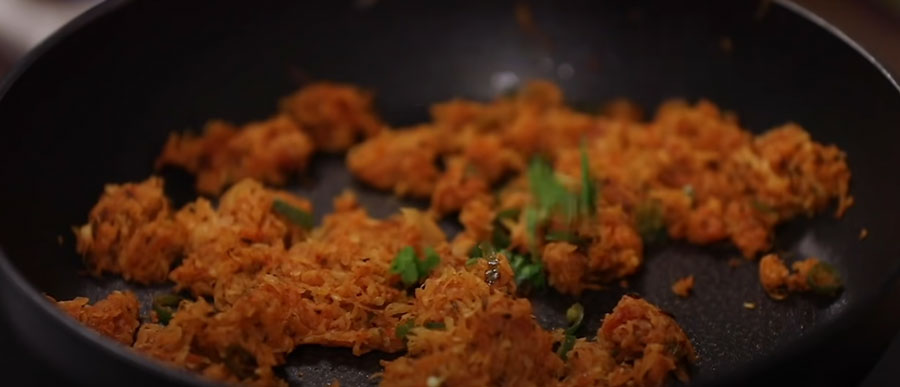 mooli paratha fry stuffed