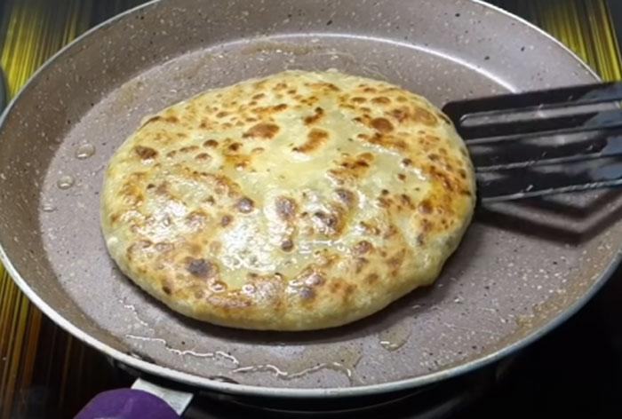 oil on paratha