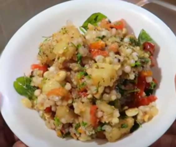 Bowl of Sabudana Khichdi